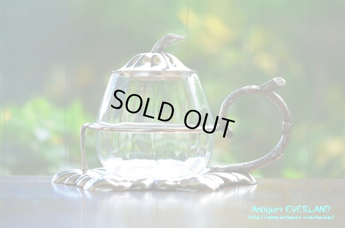 画像9: シルバー　ウォーカー＆ホール　ペアシェイプ ジャム ポット (9)