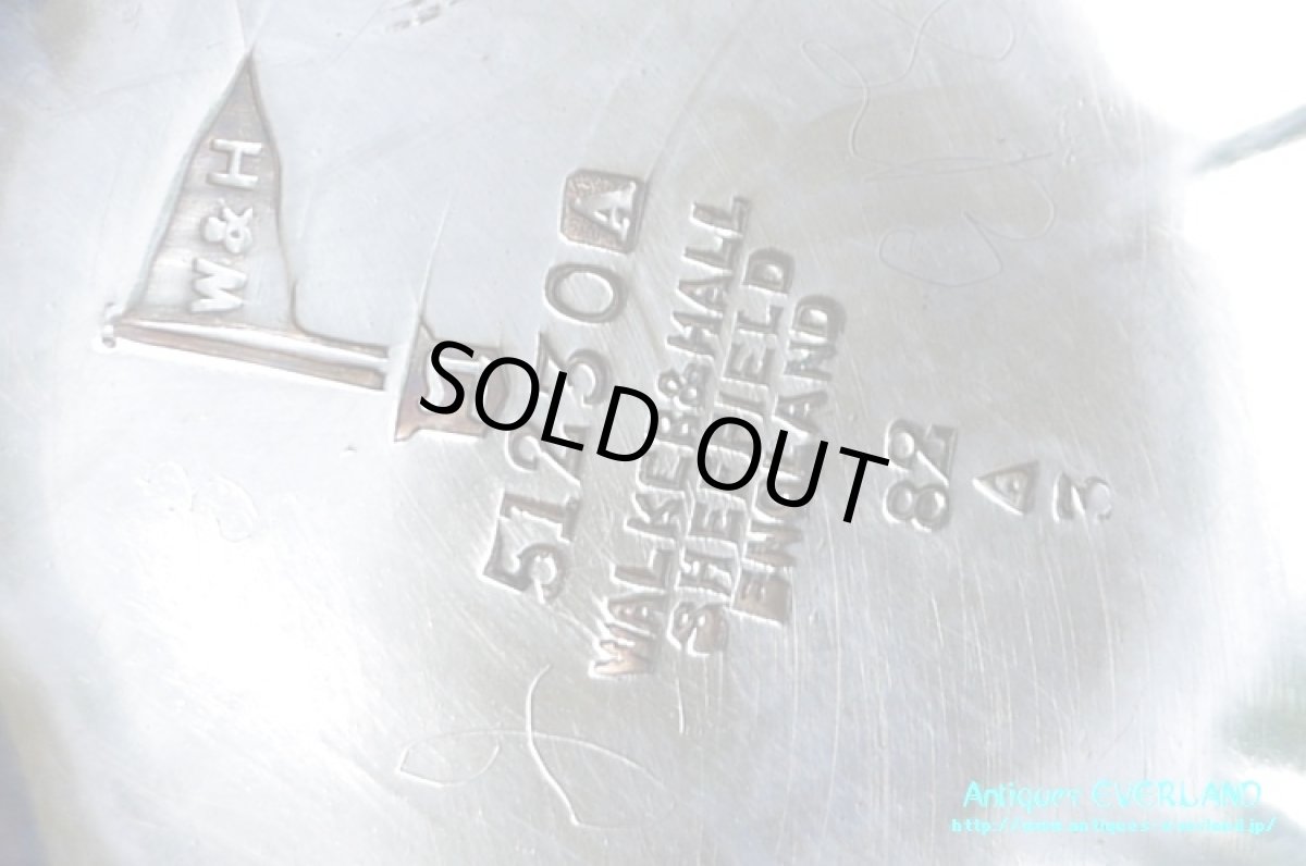 画像11: シルバー　ウォーカー＆ホール　ペアシェイプ ジャム ポット (11)