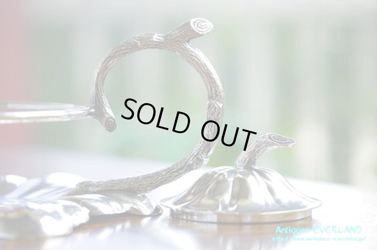 画像3: シルバー　ウォーカー＆ホール　ペアシェイプ ジャム ポット (3)