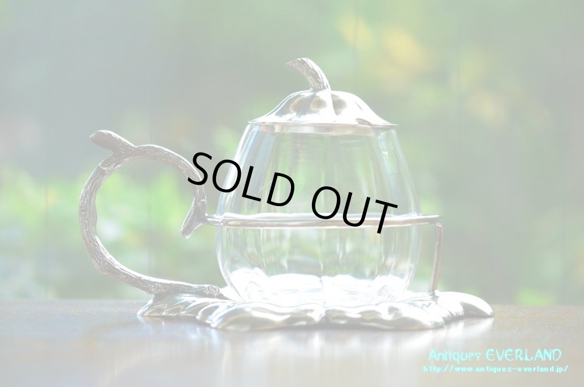 画像6: シルバー　ウォーカー＆ホール　ペアシェイプ ジャム ポット (6)