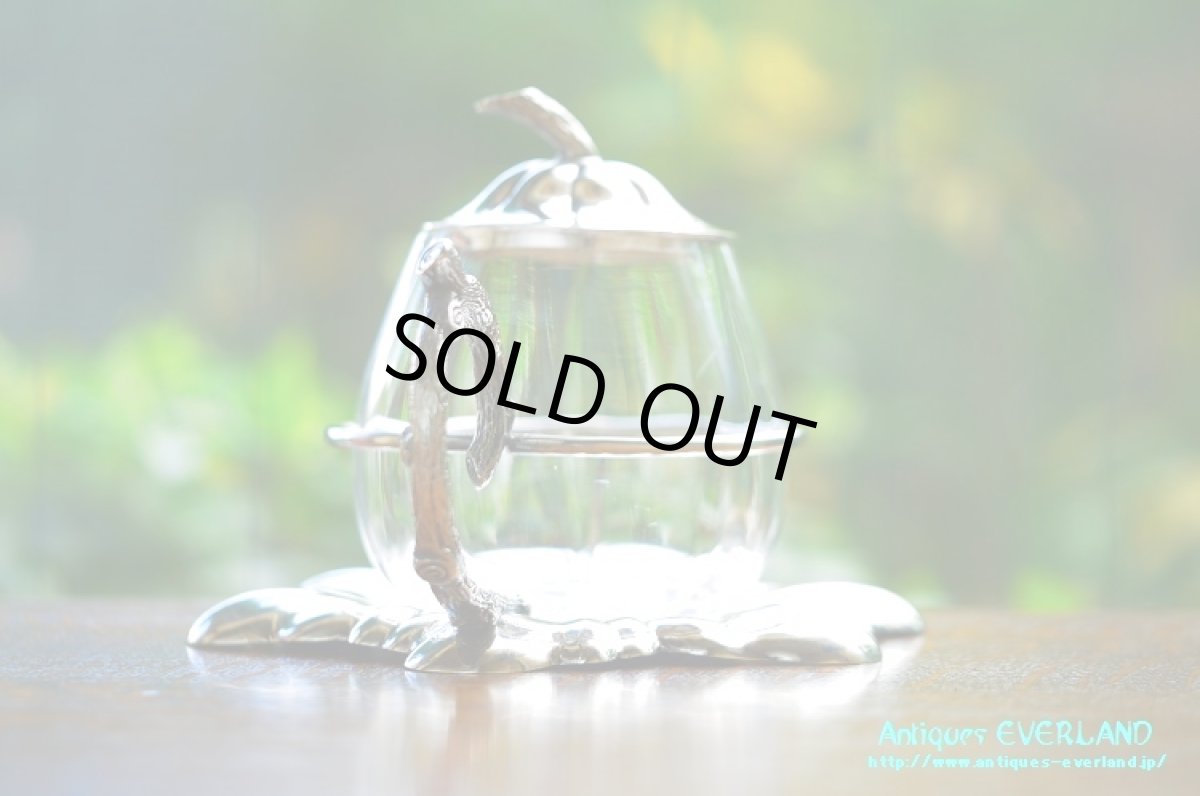 画像5: シルバー　ウォーカー＆ホール　ペアシェイプ ジャム ポット (5)