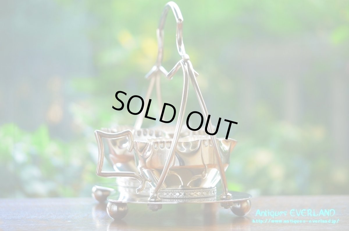 画像3: シルバー　ミルク＆シュガー セット　アーチハンドル (3)