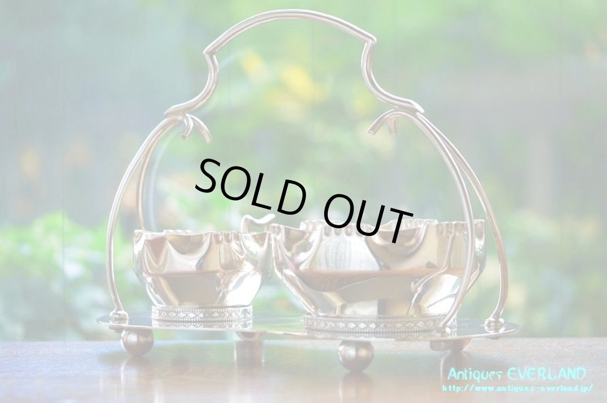 画像6: シルバー　ミルク＆シュガー セット　アーチハンドル (6)