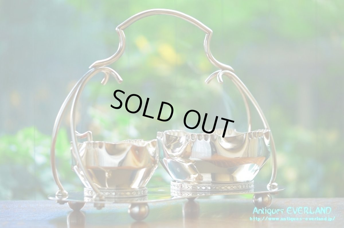 画像4: シルバー　ミルク＆シュガー セット　アーチハンドル (4)