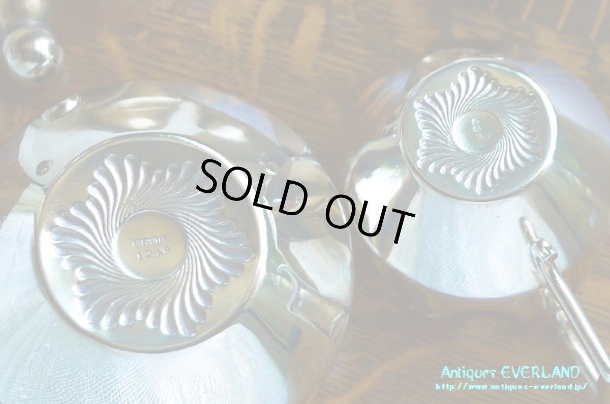 画像12: シルバー　ミルク＆シュガー セット　アーチハンドル (12)