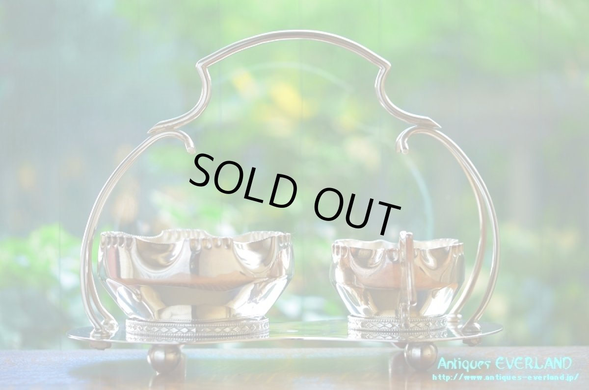 画像9: シルバー　ミルク＆シュガー セット　アーチハンドル (9)