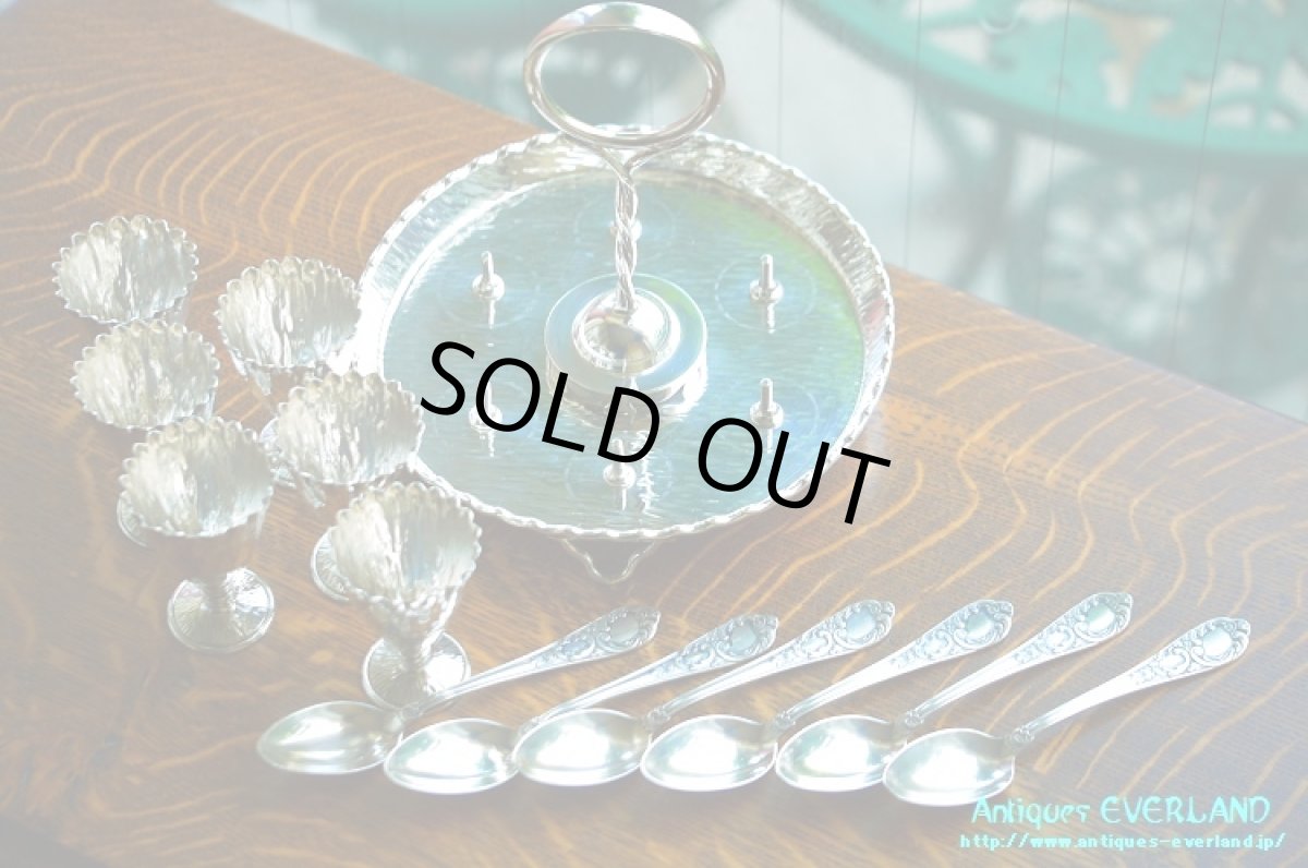 画像10: シルバー　Jonathan Wilson Hukin & John Thomas Heath　エッグスタンド　6人用 (10)