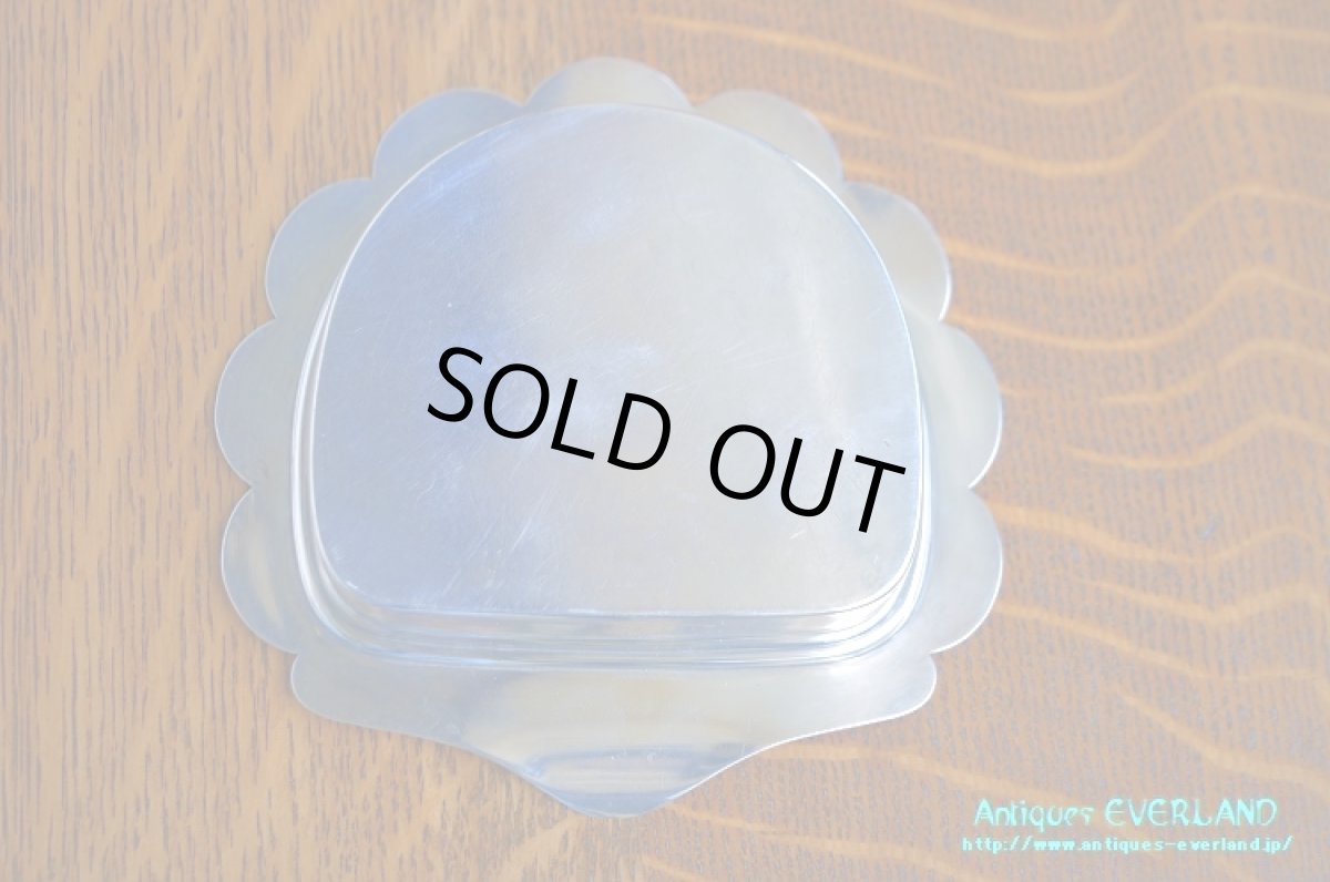 画像16: シルバー　バターディッシュ　シェル 貝殻　蓋付 (16)