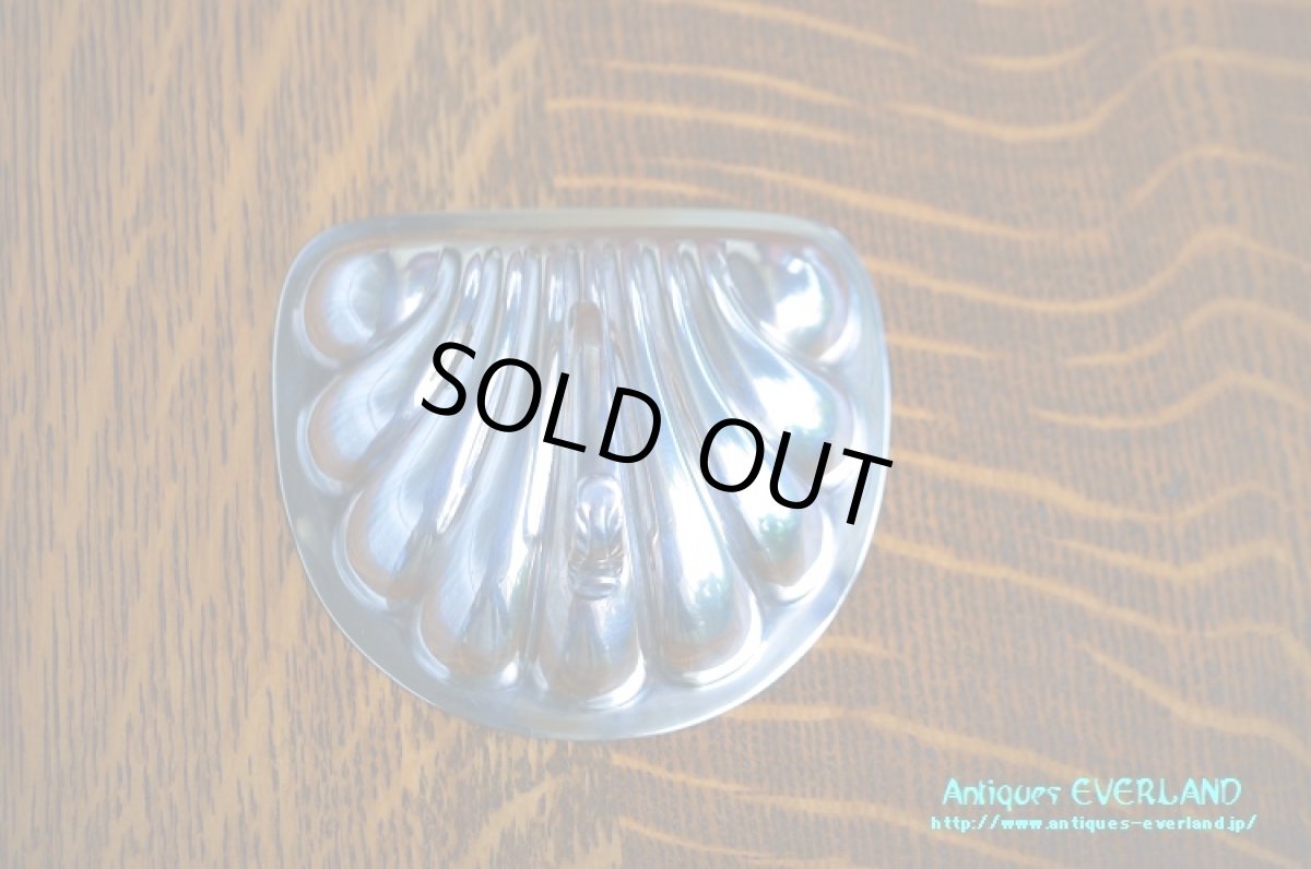 画像9: シルバー　バターディッシュ　シェル 貝殻　蓋付 (9)