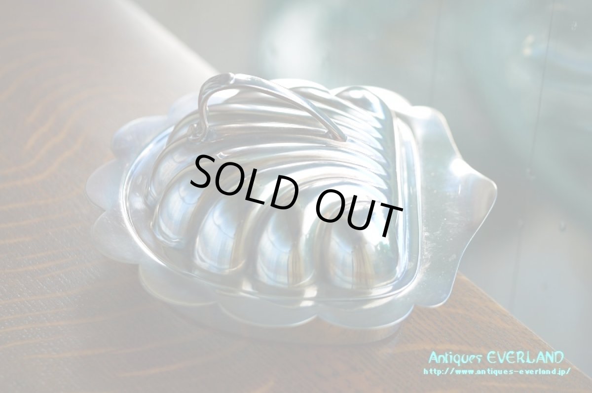 画像3: シルバー　バターディッシュ　シェル 貝殻　蓋付 (3)