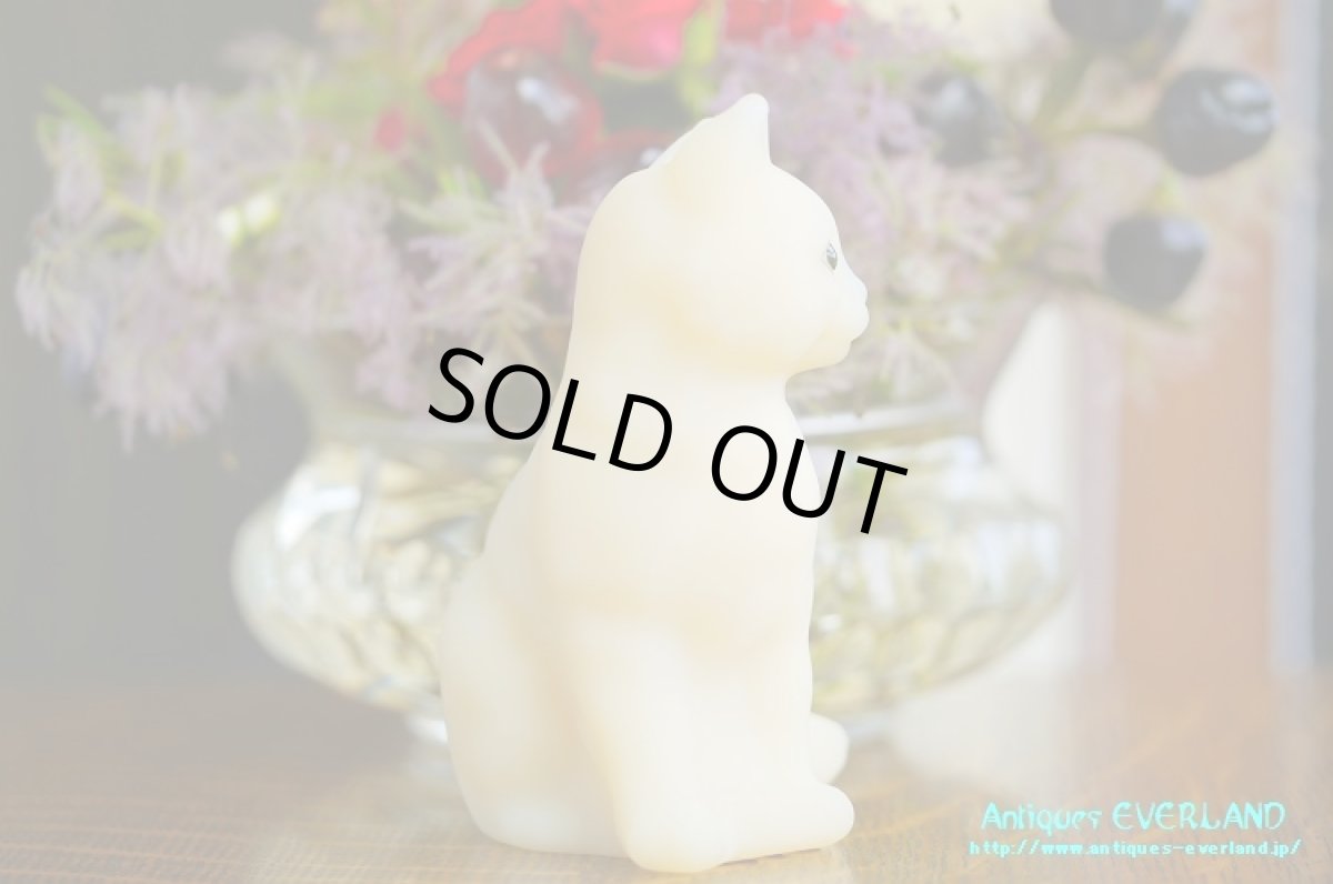 画像6: フェントン　サテン ガラス　猫　デイジー (6)