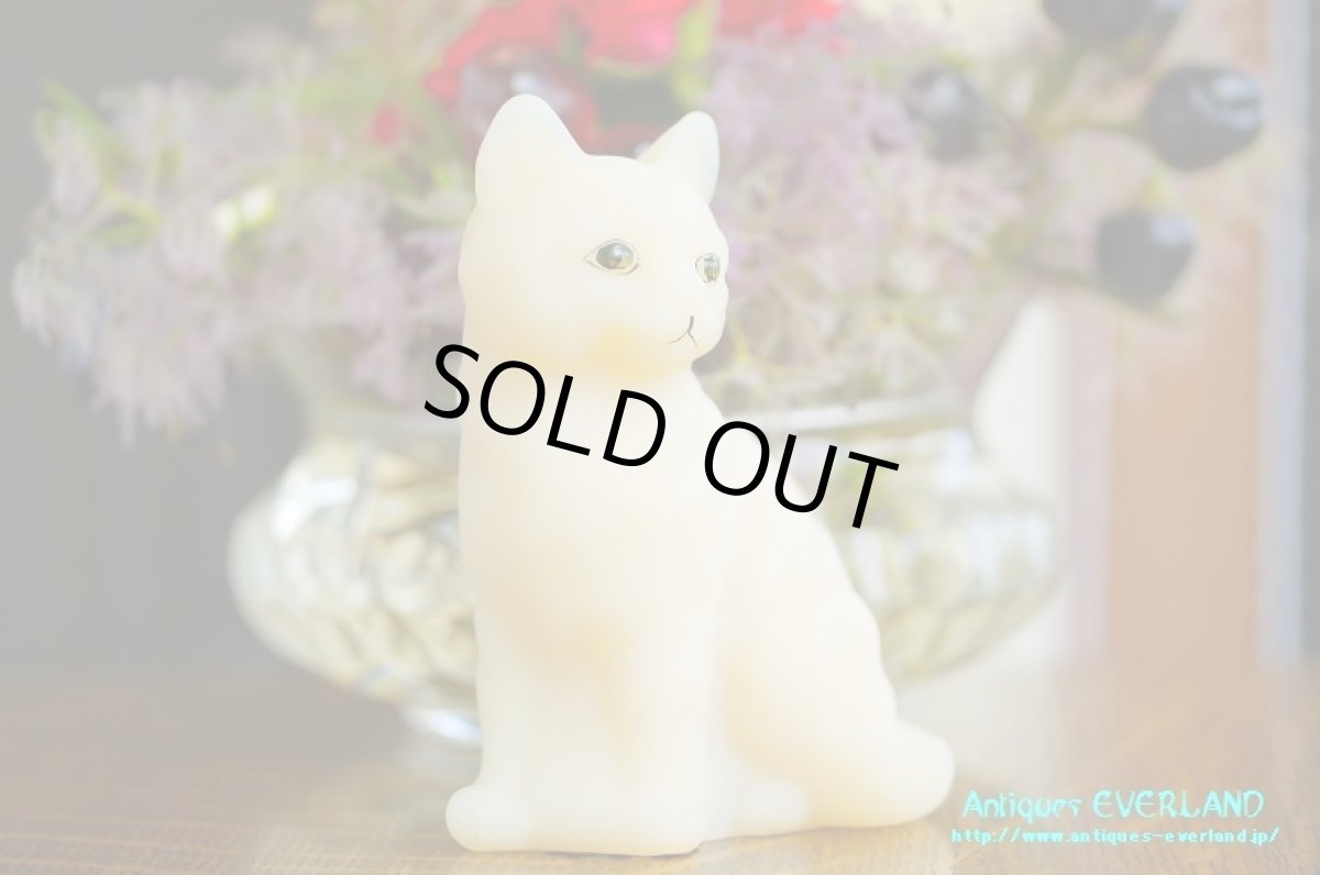 画像7: フェントン　サテン ガラス　猫　デイジー (7)