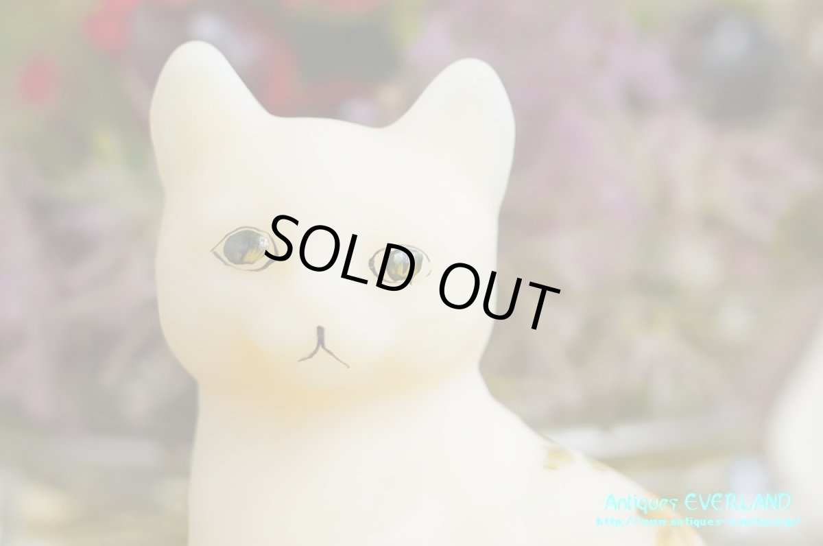 画像9: フェントン　サテン ガラス　猫　デイジー (9)