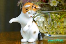 画像8: ロイヤル ドルトン　三毛猫　立つ　フィギュリン　フィギュア　陶人形 (8)