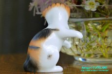 画像6: ロイヤル ドルトン　三毛猫　立つ　フィギュリン　フィギュア　陶人形 (6)