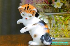画像2: ロイヤル ドルトン　三毛猫　立つ　フィギュリン　フィギュア　陶人形 (2)