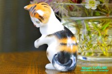 画像3: ロイヤル ドルトン　三毛猫　立つ　フィギュリン　フィギュア　陶人形 (3)