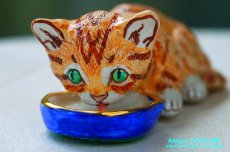 画像11: バジル・マシューズ　タビーキャット　子猫　フィギュリン　フィギュア　陶人形 (11)