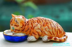 画像2: バジル・マシューズ　タビーキャット　子猫　フィギュリン　フィギュア　陶人形 (2)