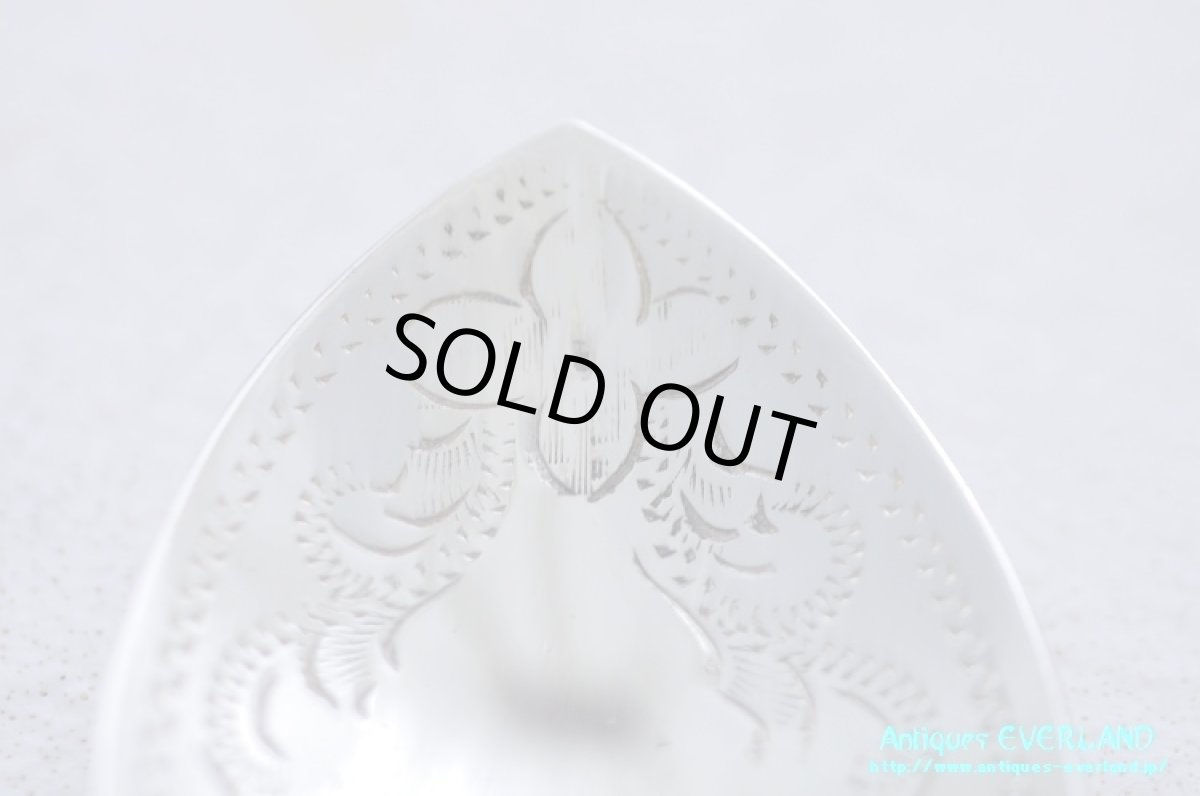 画像3: シルバー　ジャムスプーン　マザーオブパール　ロカイユ (3)