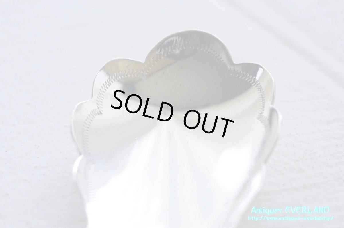 画像4: シルバー　ジャムスプーン　マザーオブパール　スカラップ (4)