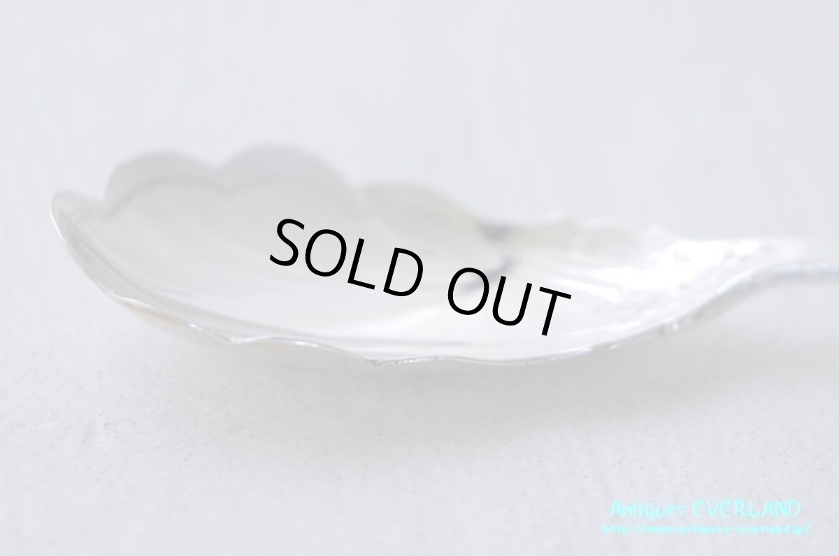 画像5: シルバー　ジャムスプーン　マザーオブパール　スカラップ (5)