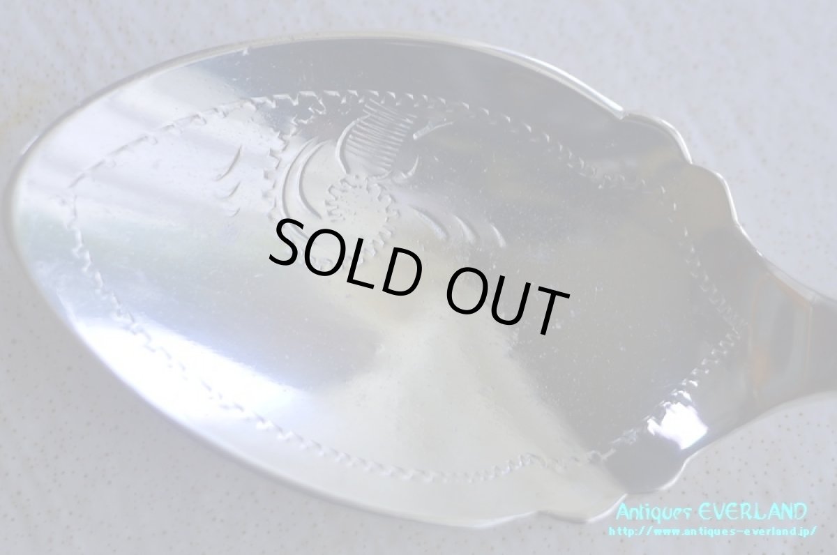 画像2: シルバー　Harrison Fisher　ジャムスプーン　マザーオブパール (2)