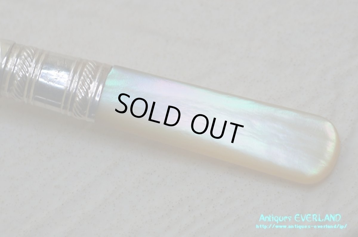 画像6: シルバー　Harrison Fisher　ジャムスプーン　マザーオブパール (6)