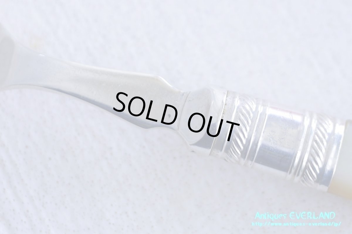 画像4: シルバー　Harrison Fisher　ジャムスプーン　マザーオブパール (4)