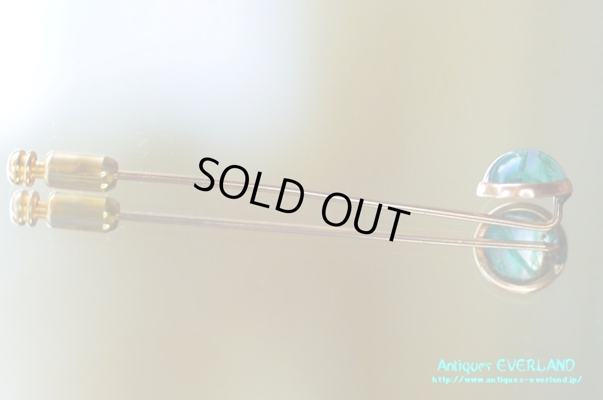 画像3: ピンブローチ モスアゲート (3)