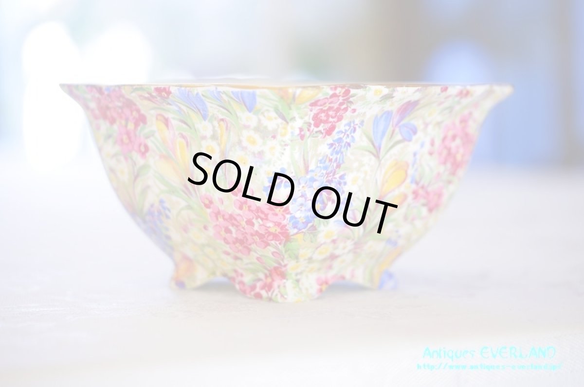 画像6: ロイヤル ウイントン　クロッカス ホワイト　チンツ　ダブルソーサー6客、サービスプレート、ミルク＆シュガーセット (6)