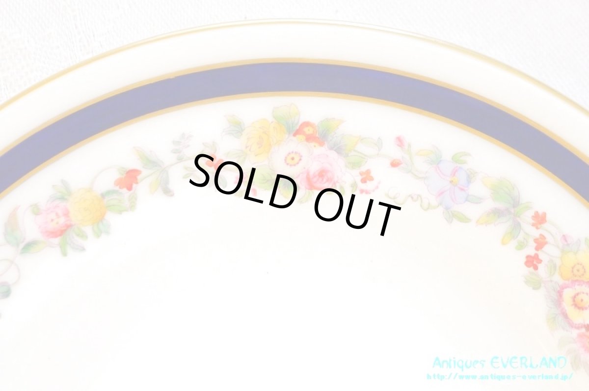 画像20: ロイヤル・ウースター　ダブルソーサー　ガーランド　ネイビーライン (20)