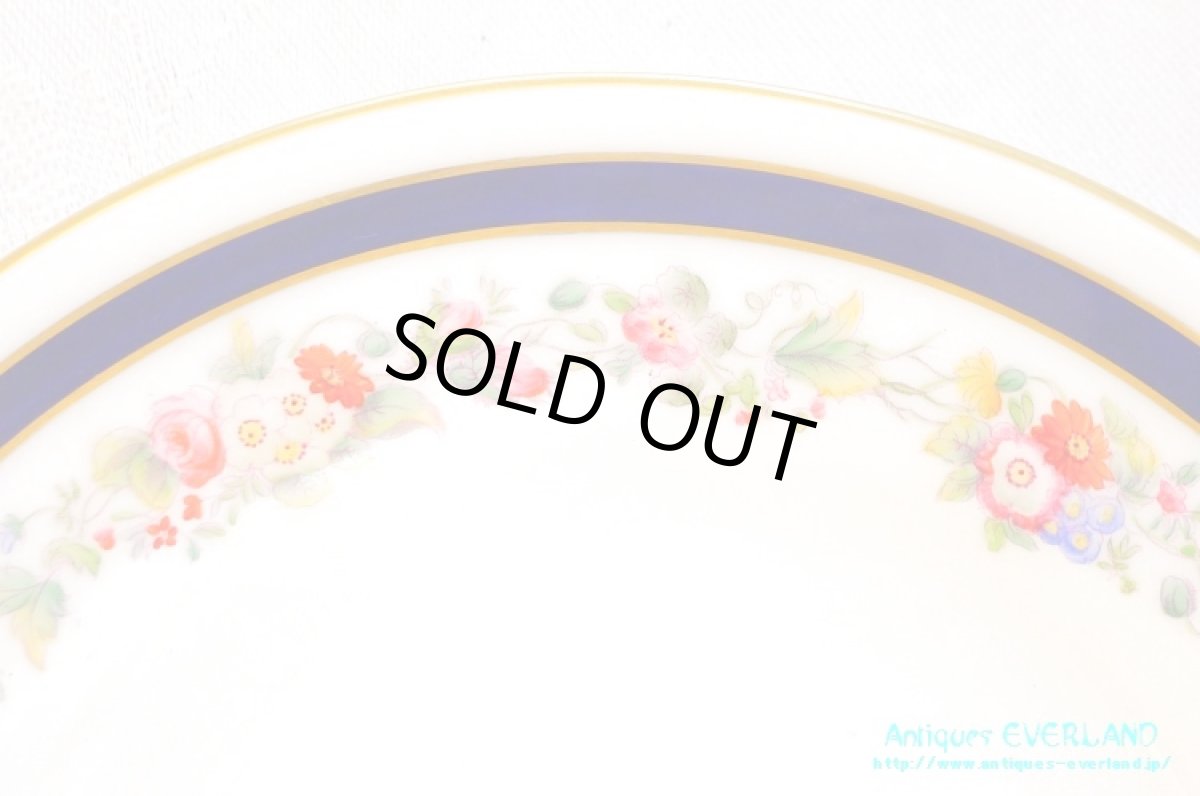 画像19: ロイヤル・ウースター　ダブルソーサー　ガーランド　ネイビーライン (19)