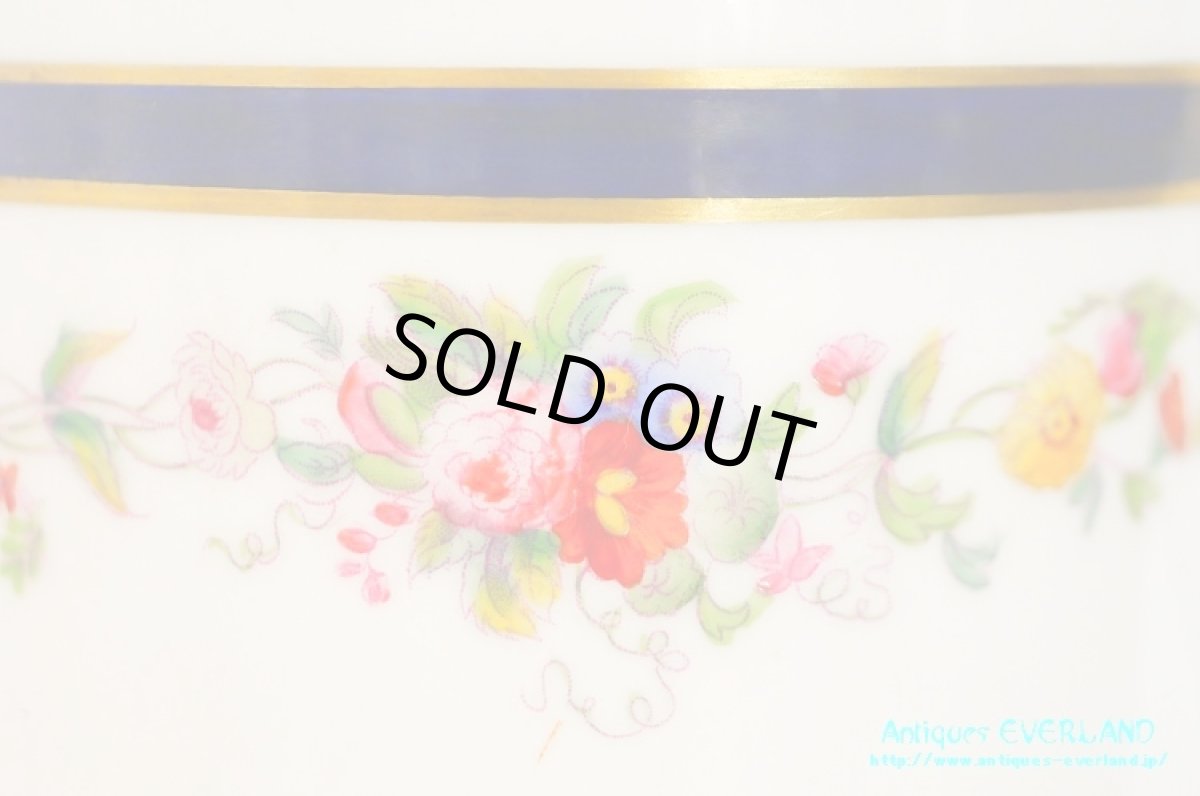 画像10: ロイヤル・ウースター　ダブルソーサー　ガーランド　ネイビーライン (10)