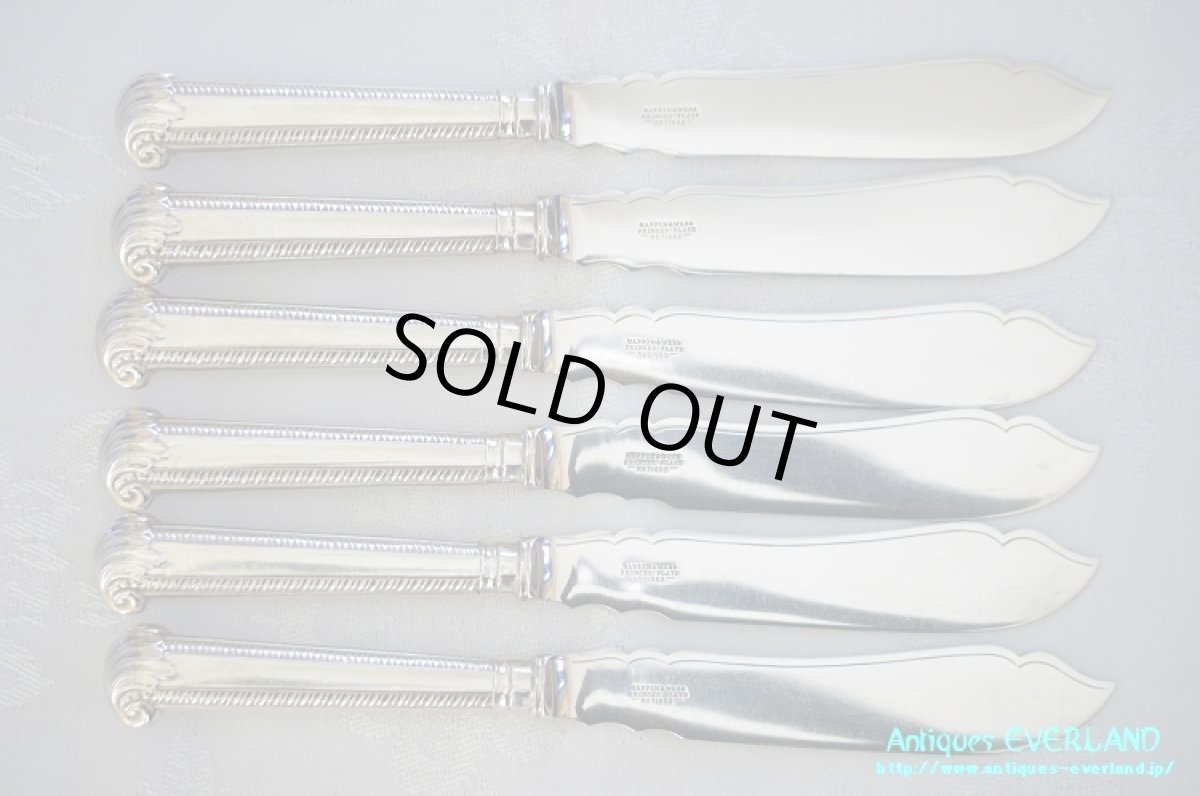 画像5: シルバー　マッピン&ウェッブ　フィッシュカトラリー 12組　オリジナルボックス入り (5)