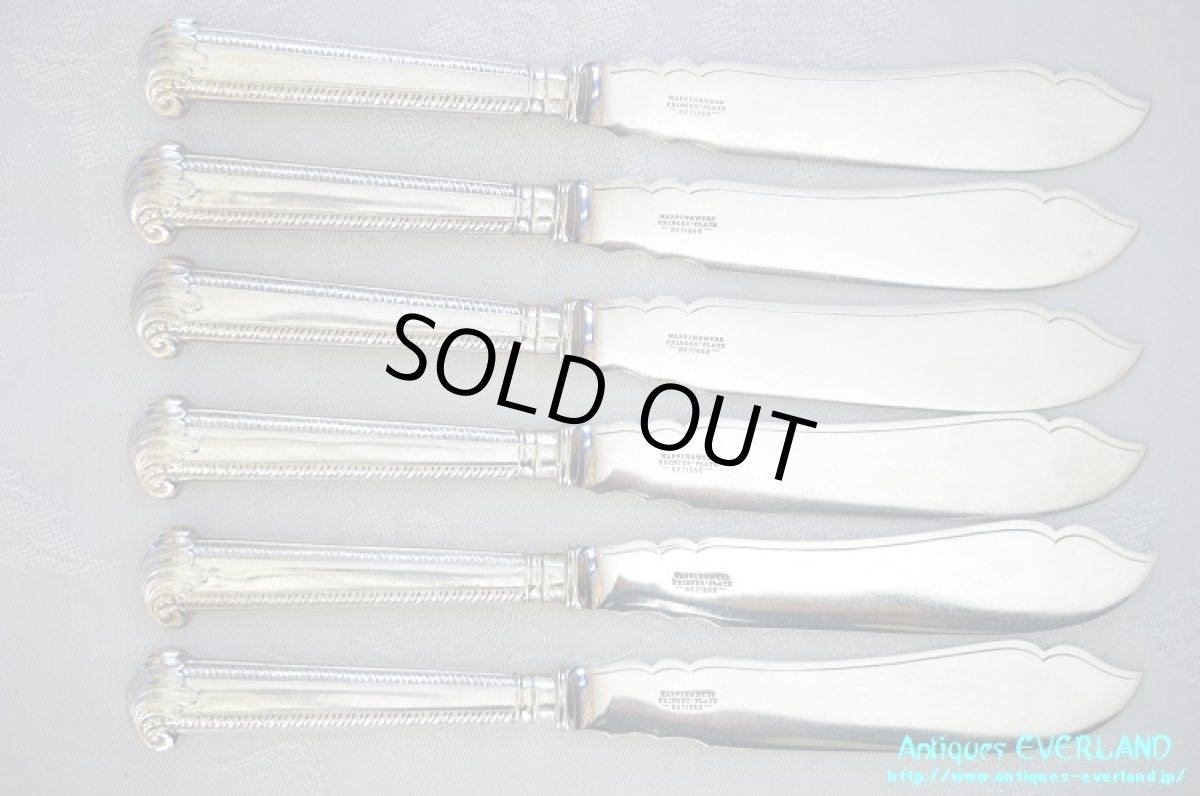 画像10: シルバー　マッピン&ウェッブ　フィッシュカトラリー 12組　オリジナルボックス入り (10)