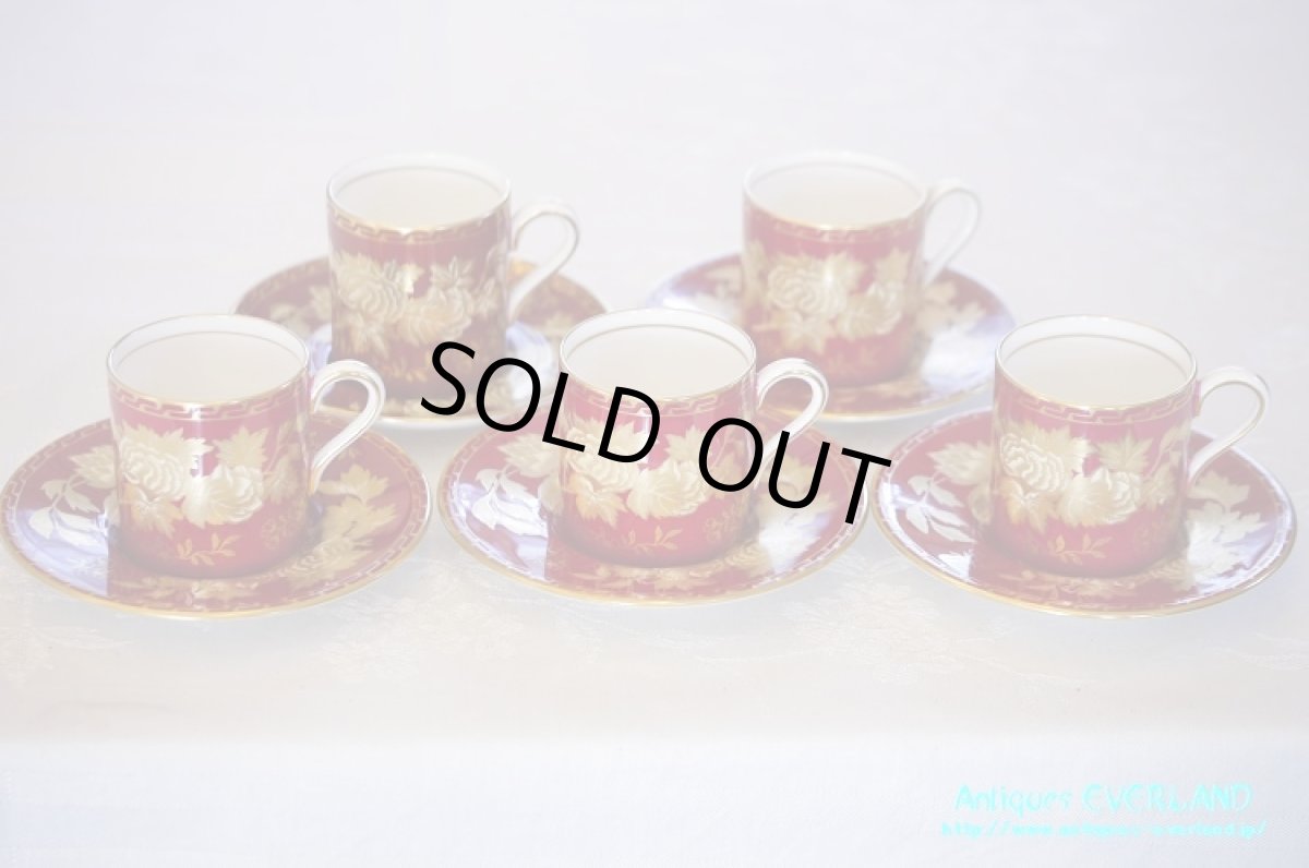 画像13: ウェッジウッド トンキン ルビー コーヒーセット (13)