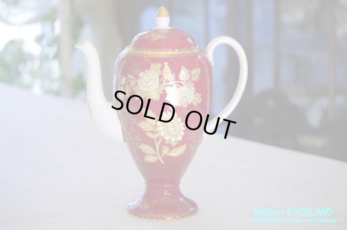 画像2: ウェッジウッド トンキン ルビー コーヒーセット (2)