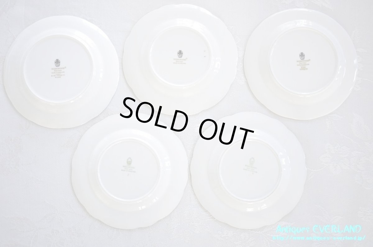 画像7: ウェッジウッド　トンキン ルビー　ブレッドプレート　5枚組 (7)