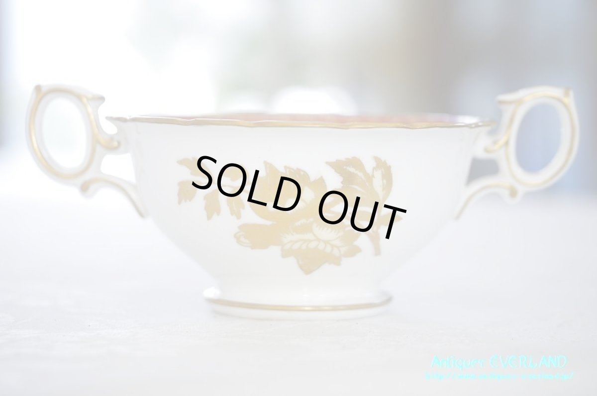 画像6: ウェッジウッド　トンキン ルビー　コンソメ カップ&ソーサー セット (6)