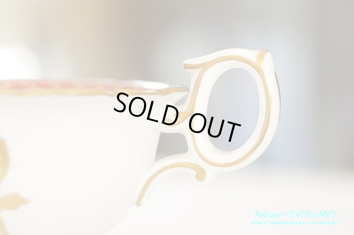 画像8: ウェッジウッド　トンキン ルビー　コンソメ カップ&ソーサー セット (8)