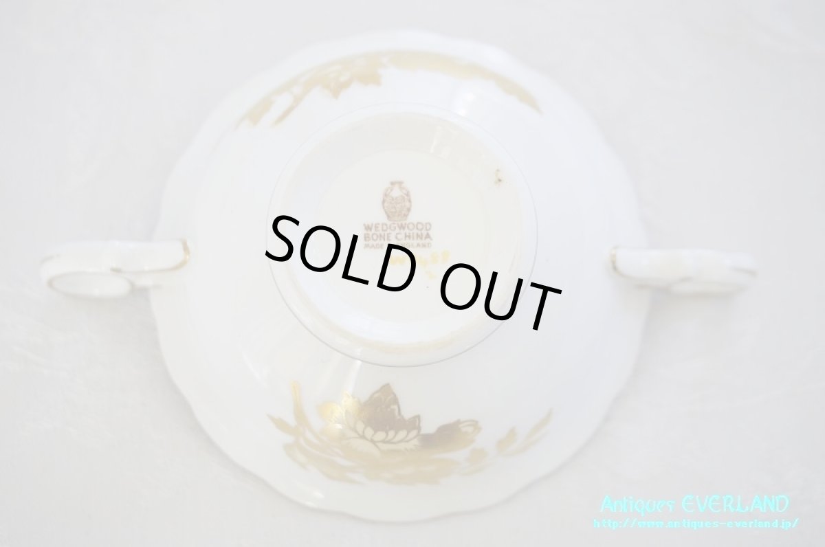 画像15: ウェッジウッド　トンキン ルビー　コンソメ カップ&ソーサー セット (15)