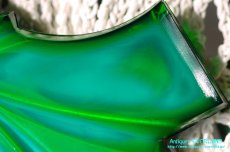 画像19: アールデコ　ボヘミアン　マラカイトガラス　香水瓶　パーフュームボトル (19)