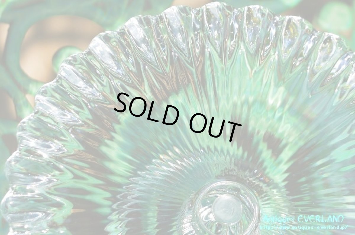 画像4: プレス ガラス　タッツァ　コンポート　ホールケーキスタンド (4)