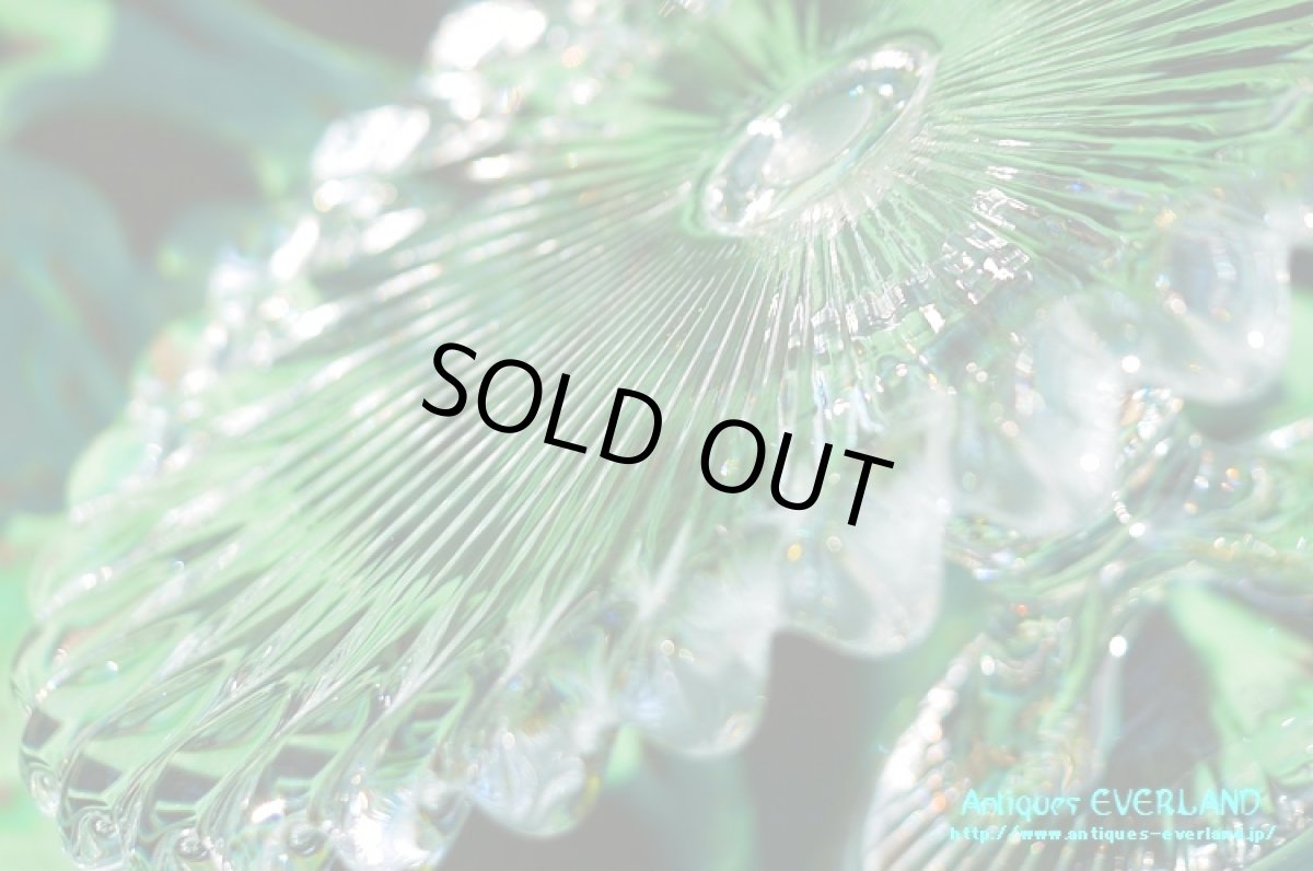 画像8: プレス ガラス　タッツァ　コンポート　ホールケーキスタンド (8)