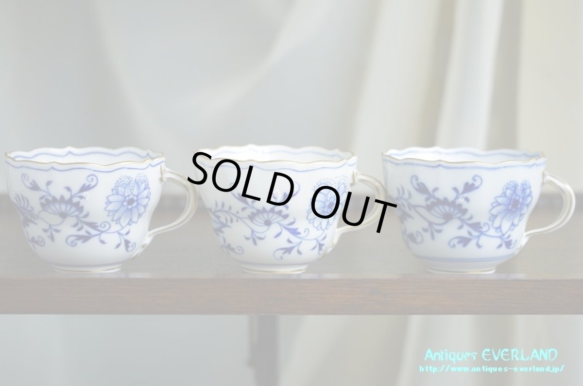 画像2: マイセン　ブルー オニオン　カップ&ソーサー　6客セット (2)