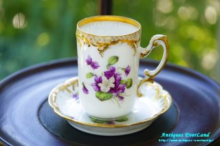 オールドノリタケ◇プレート×4◇ドレスデンフラワー Rose China