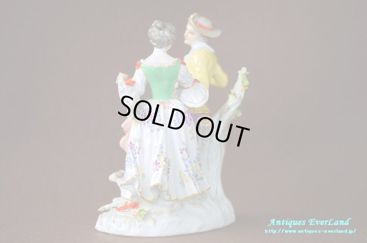 画像5: マイセン　羊飼いの恋人達　Shepherd Lovers　陶人形　専用箱入 (5)
