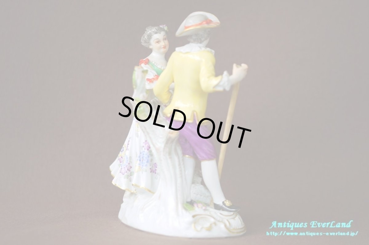 画像8: マイセン　羊飼いの恋人達　Shepherd Lovers　陶人形　専用箱入 (8)