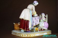 画像9: K.U.様専用ご決済用＞フランス　ナポレオンIII　オールドパリ　Vieux Paris　LE BENEDICITE　食前の祈り　シャルダン　専用箱入 (9)